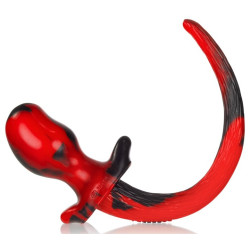Oxballs Plug Queue Puppy Tail Bulldog 11.5 x 6 cm Rouge